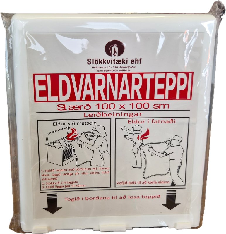 Eldvarnateppi 1 × 1 m í hylki