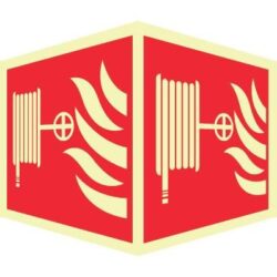 V-skilti: Brunaslanga, sjálflýsandi